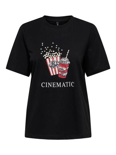 ONLBURST LIFE S/S POPCORN TOP BOX JRS L Normal geschnitten - Black