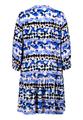 Stufenkleid 42 Ausgestellt - Blau/beige