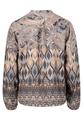 Longbluse 38 Figurumspielend - Grau/beige