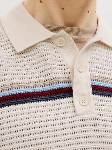 JORMAINE KNIT STRIPE POLO SN