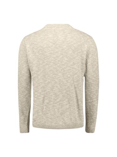 Pullover Crewneck Melange With Linen XL Regular Fit - Taupe