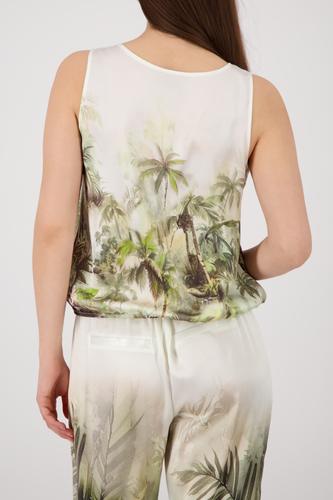 Top mit tropischen Print