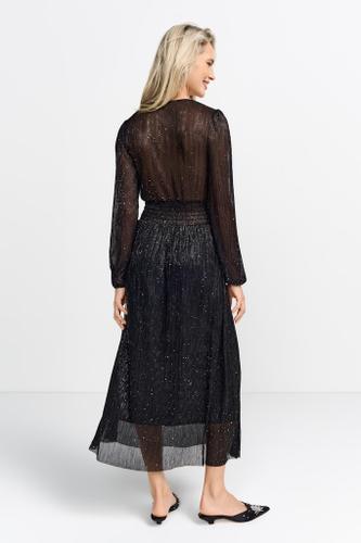 Glam mesh maxi dress