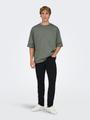 ONSMILLENIUM OVZ SS TEE NOOS L Locker geschnitten - Castor Gray