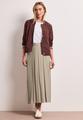 Midi-Rock aus Mesh in Plisséestruktur 36 - Timeless Beige