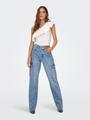 ONLRILEY HW STR CARGO DNM PIM875 NOOS 29/32 Gerade geschnitten - Light Blue Denim