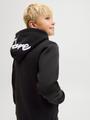 JCOPOINT EMBROIDERY SWEAT HOOD JNR 152 Locker geschnitten - Black
