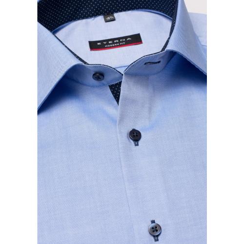 Hemd Pinpoint Kurzarm 42/Kurzarm MODERN FIT - Blau