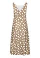Cocktailkleid 46 A-Linie - Taupe/White