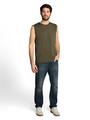 Tanktop mit Logo-Stickerei XXL Regular Fit - Deep Leaf Green