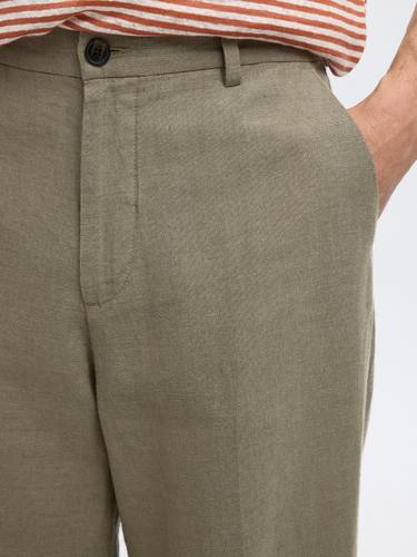 SLH220-LOOSE MADS SUN PRESS PANT 34/32 Locker geschnitten - Vetiver
