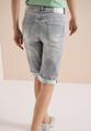 Straight Leg Jeansshorts im Slim Fit 27 - Mid Grey Used Wash