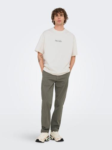 ONSPARKER SS LOOSE TEE M Locker geschnitten - Gardenia