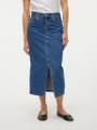 VMVERI HR CALF DENIM SKIRT GA MIX N