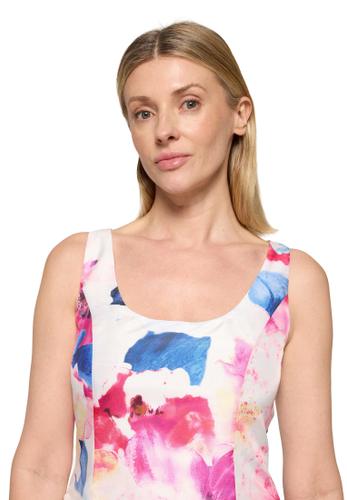 Cocktailkleid 38 Ausgestellt - Cream/Pink