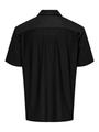 ONSKARI LIFE RLX RESORT SS PLIZZE SHIRT L Locker geschnitten - Black