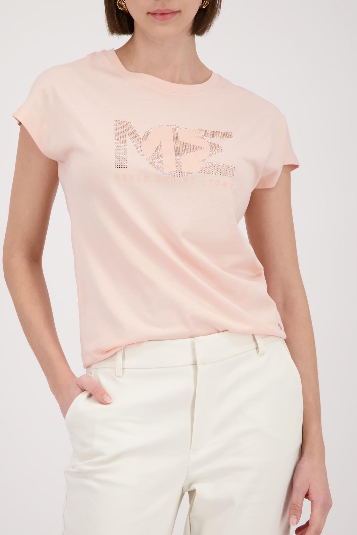 T-Shirt mit Strasssteinen 44 - Summer Peach