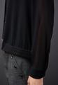 Chiffon Hemdbluse 38 - Black