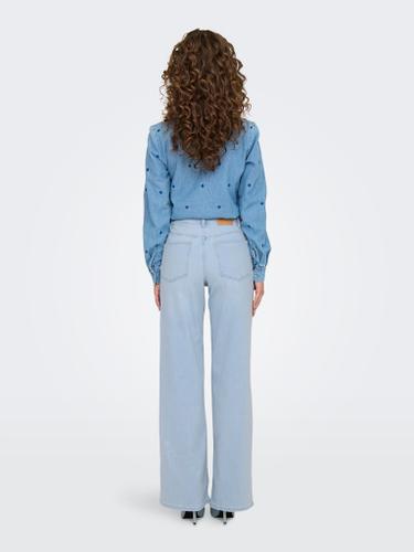 ONLMADISON BLUSH HW WIDE DNM CRO495