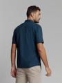 Shirt Short Sleeve Solid With Linen L Regular Fit - Night