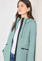 Mantel mit Kapuze und 2-Wege-Zipper S - Mint Sea Green
