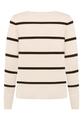 Basic-Pullover 36 Gerade - Patch Beige/black