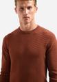 Pullover Crewneck Jacquard Solid XL Regular Fit - Terra