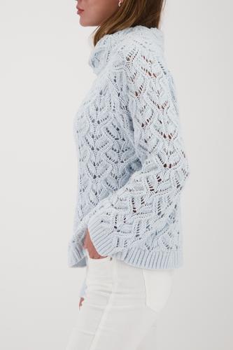 Strickpullover mit Ajour-Muster