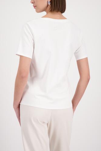 T-Shirt mit Strasssteinen 40 - Off-white