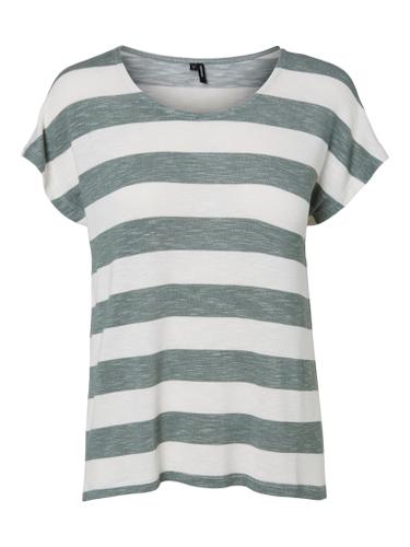 Vero Moda Rundhalsshirt »VMWIDE« im Blockstreifen-Dessin