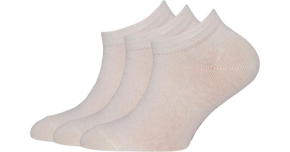 Kinder Sneakersocken 3er-Pack weiß Gr. 31-34
