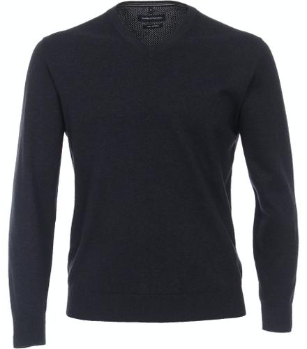 CASAMODA Strickpullover »Pullover aus Pima-Cotton unifarben«