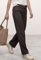 Straight Leg Hose mit Gürteldetails 40/30 - Espresso Brown