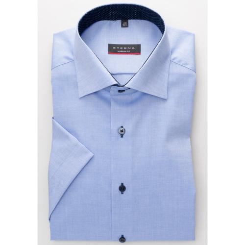Hemd Pinpoint Kurzarm 42/Kurzarm MODERN FIT - Blau