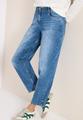 High Waist Barrel Leg Jeans im Loose Fit 34/28 - Mid Blue Wash