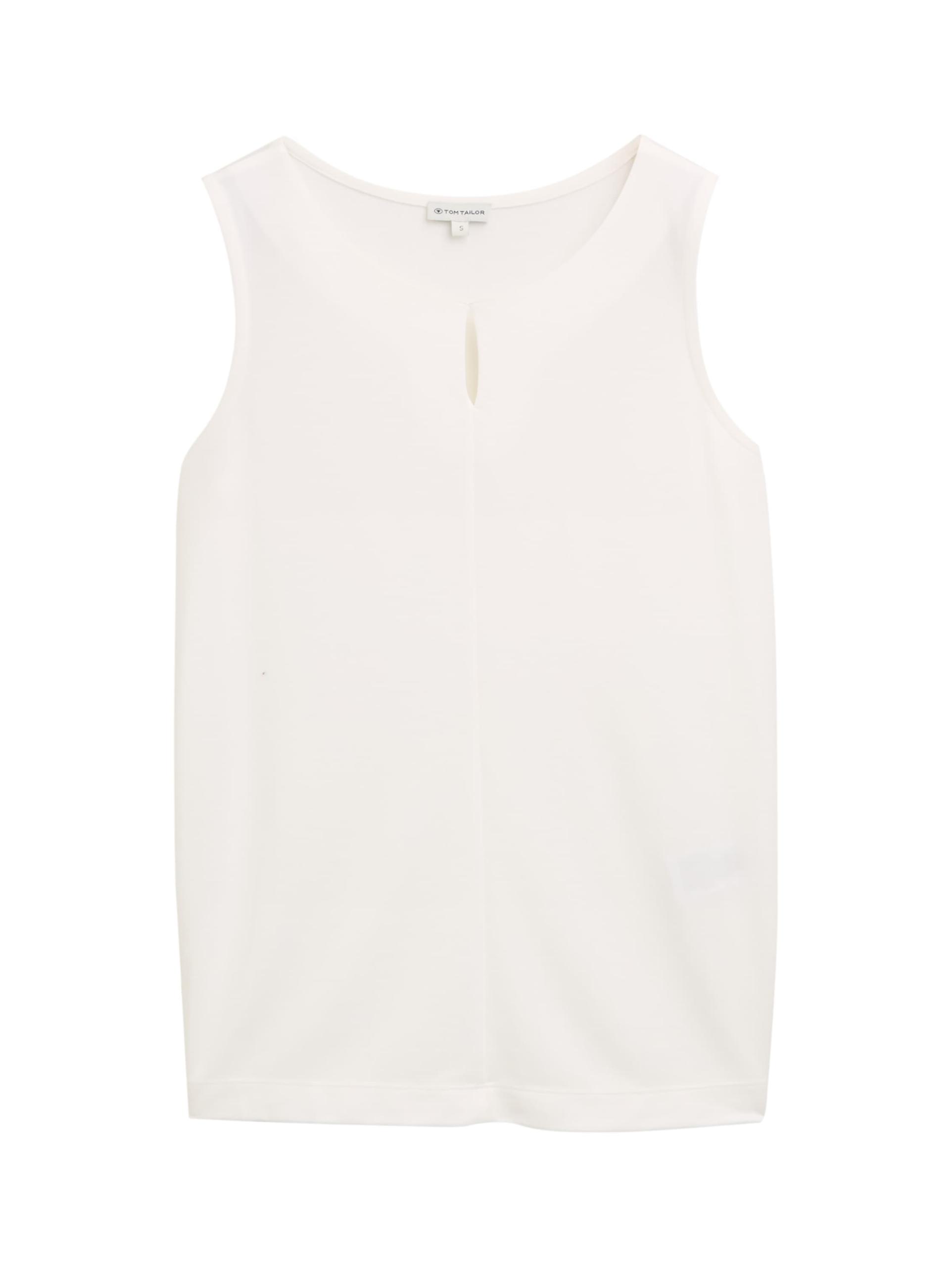 Top mit Cut-Out-Detail XXXL Regular Fit - Whisper White