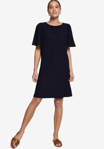 T-Shirt- Kleid mit Rundhalsausschnitt
