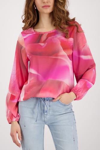 Bluse mit Allover-Muster 44 - Spring Flower Gemustert