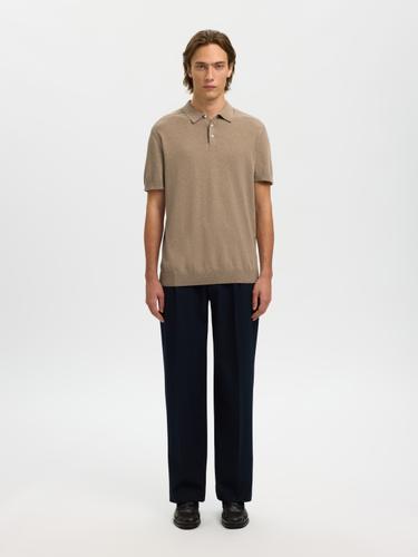 SLHBERG SS KNIT POLO NOOS