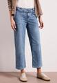 Mid Waist Wide Leg Jeans im Loose Fit 29/7/8 Hosen - Mid Blue Random Wash