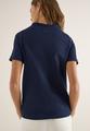 Shirt mit Funnel Neck im Two-Tone-Look L - Universal Blue