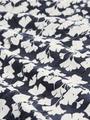 Crinkle T-Shirt mit Muster XXXL Regular Fit - Blue Ginkgo Minimal