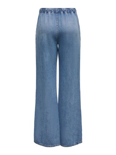 ONLGRETA HW PULL UP WIDE DNM GUA XS/32 Weiter Beinschnitt - Light Blue Denim