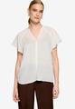 Bluse transparent mit V-Ausschnitt