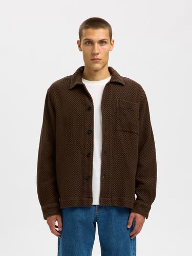 SLHREGFRED STRUCTURED OVERSHIRT XL Normal geschnitten - Delicioso