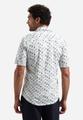 Shirt Short Sleeve Jersey Allover Printed XL Regular Fit - Blue