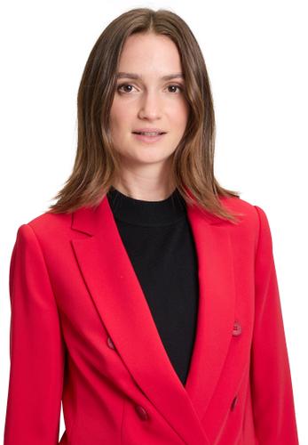 Businessblazer 44 Leicht tailliert - Dunkelrot