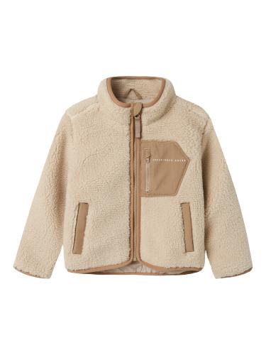NMNMATTIA SHERPA JACKET PB 128 - Moonbeam