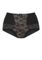 Nuance High-Waist-Panty mit Spitzeneinsätzen