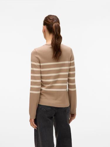 VMSABA PLAIN LS O-NECK PULLOVER GA NOOS S Normal geschnitten - Silver Mink